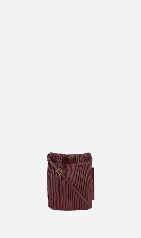 Deadly Ponies | Mr Cinch Pouch - Claret Pleated sold by Sister & Co