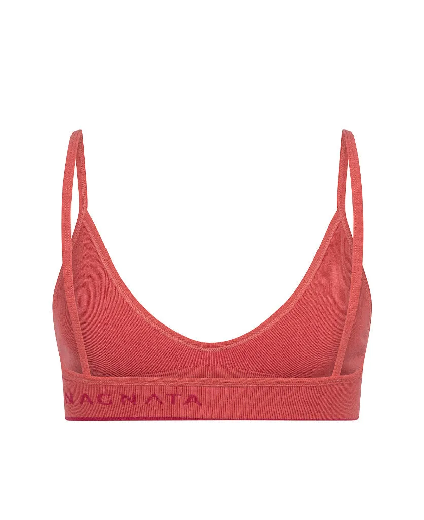 Nagnata | Tri Rib Bralet - Neon Pink/Hot Pink sold by Sister & Co product image thumbnail 2