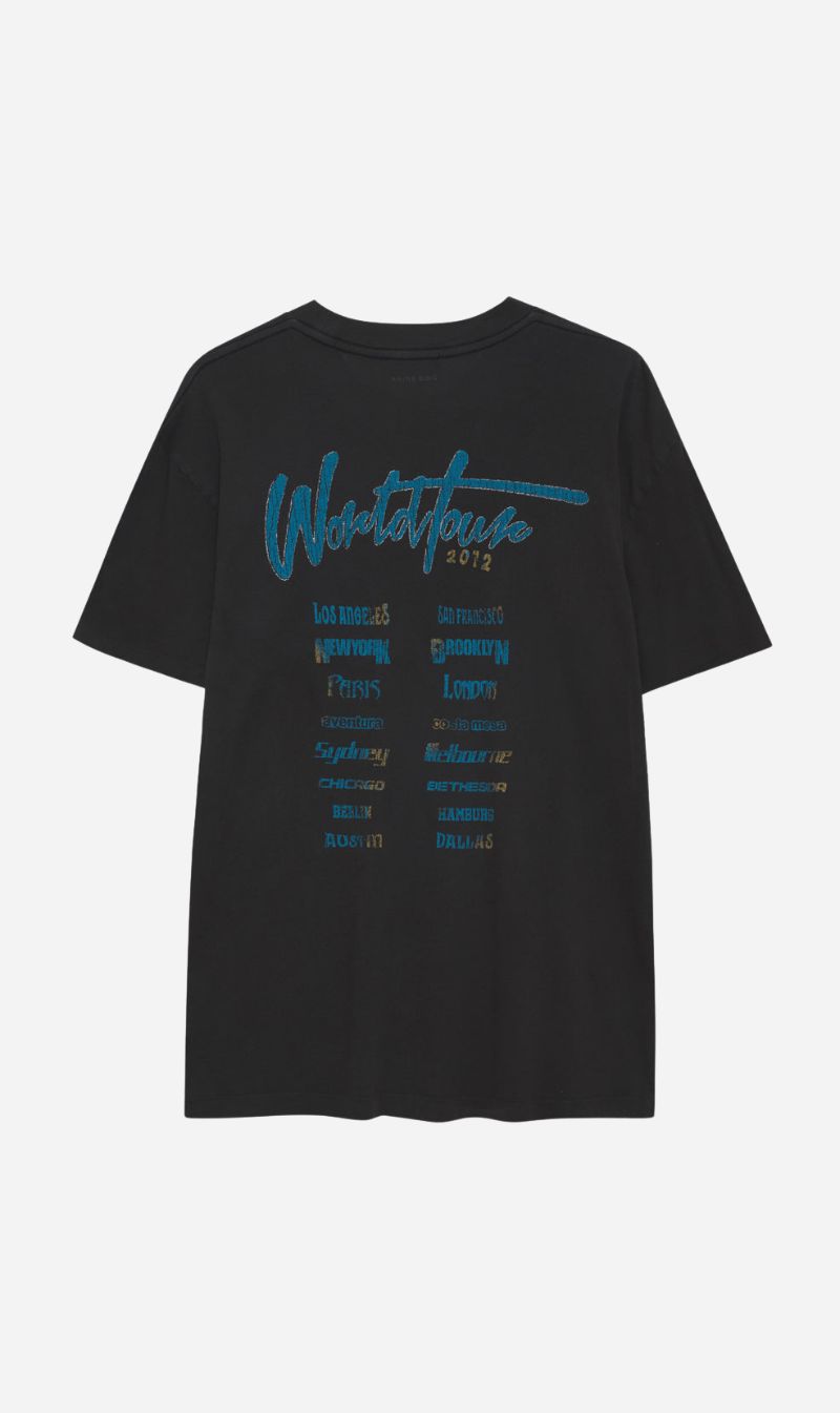 Anine Bing | Walker Tee Leopard - Vintage Black sold by Sister & Co product image thumbnail 2