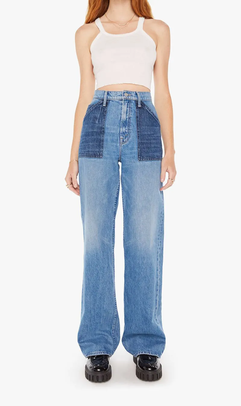 Mother Denim | The Patch Maven Heel - Love Triangle sold by Sister & Co