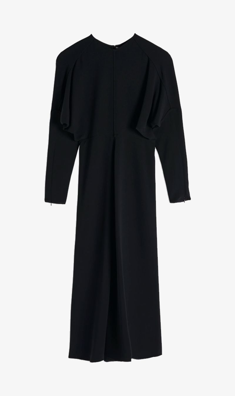 Victoria Beckham | Dolmain Midi Dress - Black sold by Sister & Co