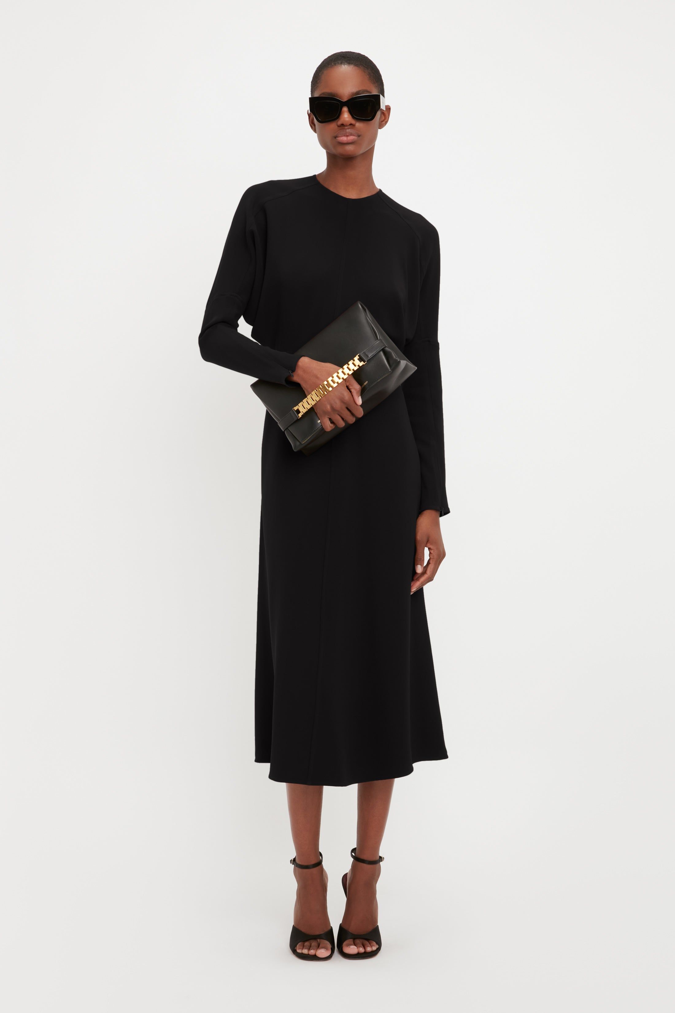 Victoria Beckham | Dolmain Midi Dress - Black sold by Sister & Co product image thumbnail 5