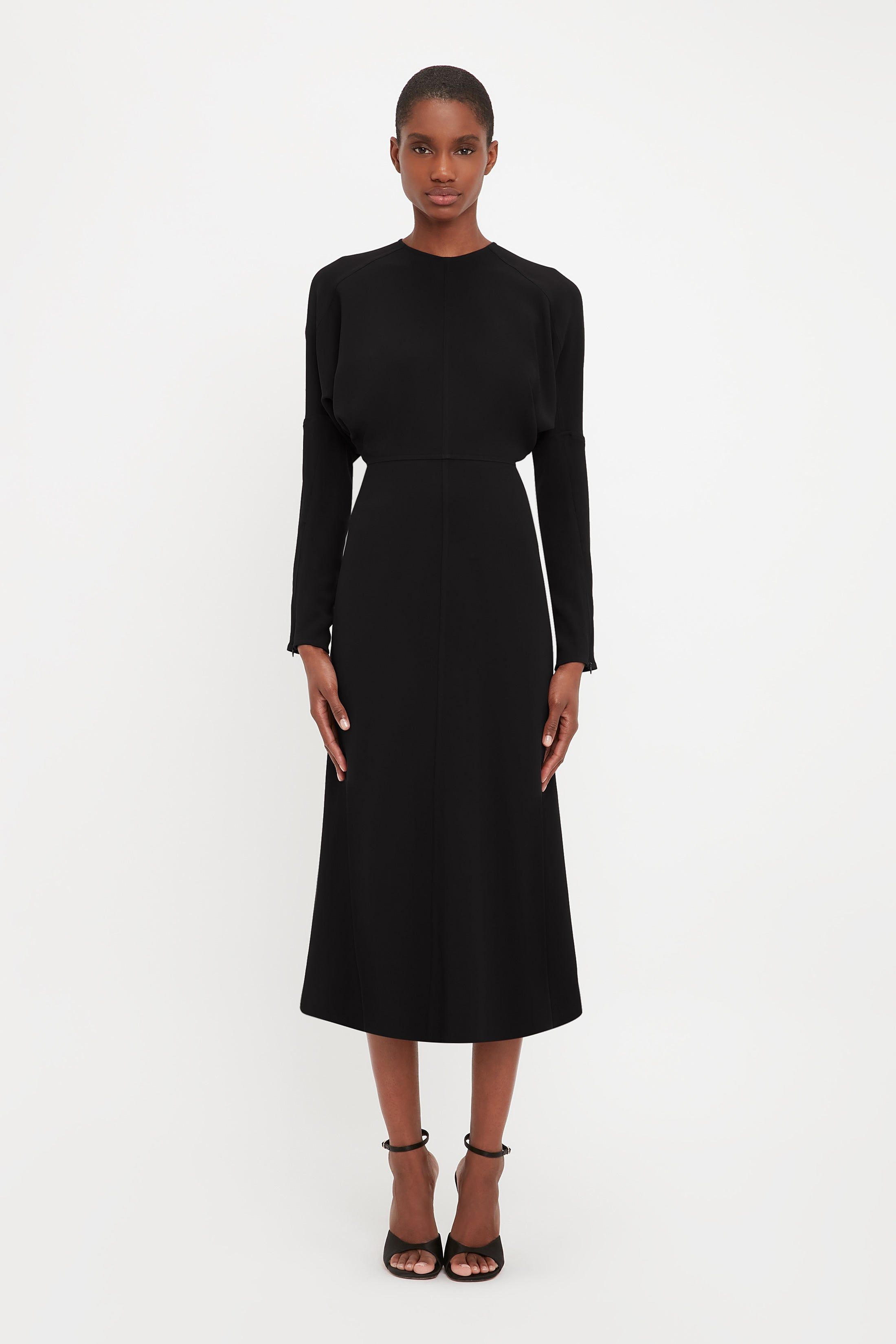 Victoria Beckham | Dolmain Midi Dress - Black sold by Sister & Co product image thumbnail 2