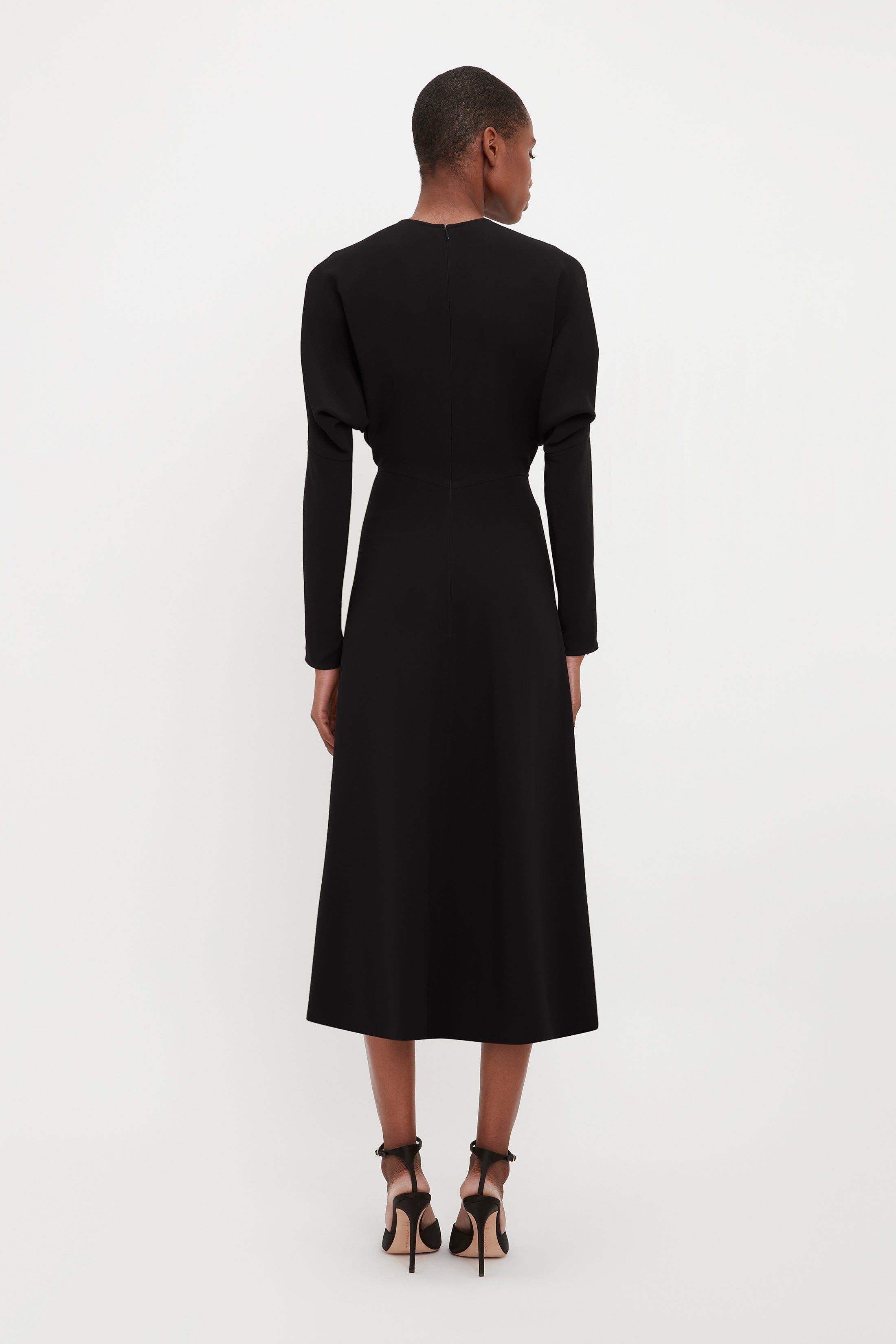 Victoria Beckham | Dolmain Midi Dress - Black sold by Sister & Co product image thumbnail 4