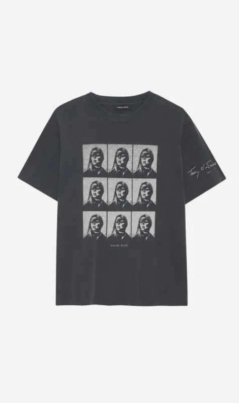 Anine Bing | Hudson Tee Brigitte Bardot - Washed Black sold by Sister & Co