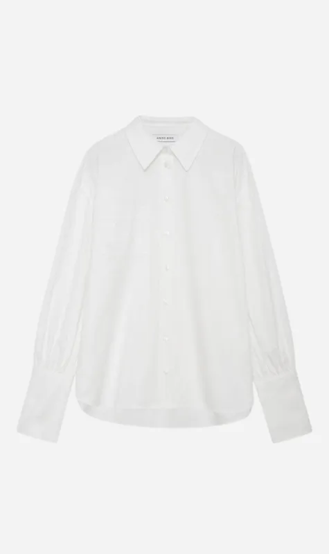 Anine Bing | Maxine Shirt - White sold by Sister & Co