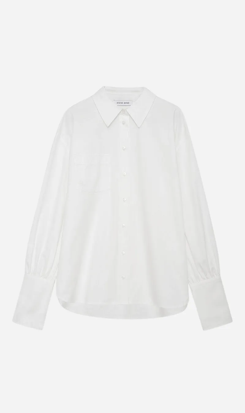 Anine Bing | Maxine Shirt - White sold by Sister & Co
