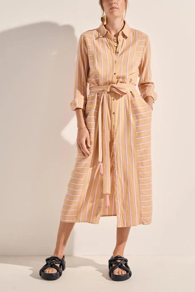 Ilio Nema | Ajax Dress - Camel Stripe sold by Sister & Co product image thumbnail 2