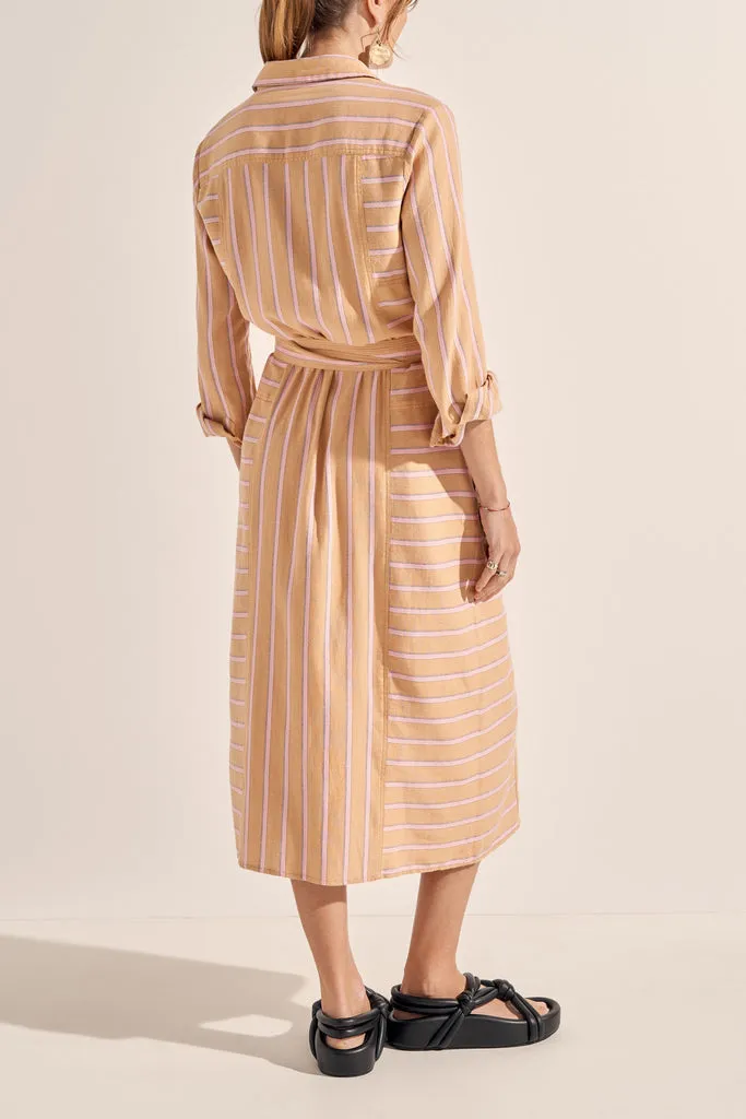 Ilio Nema | Ajax Dress - Camel Stripe sold by Sister & Co product image thumbnail 4