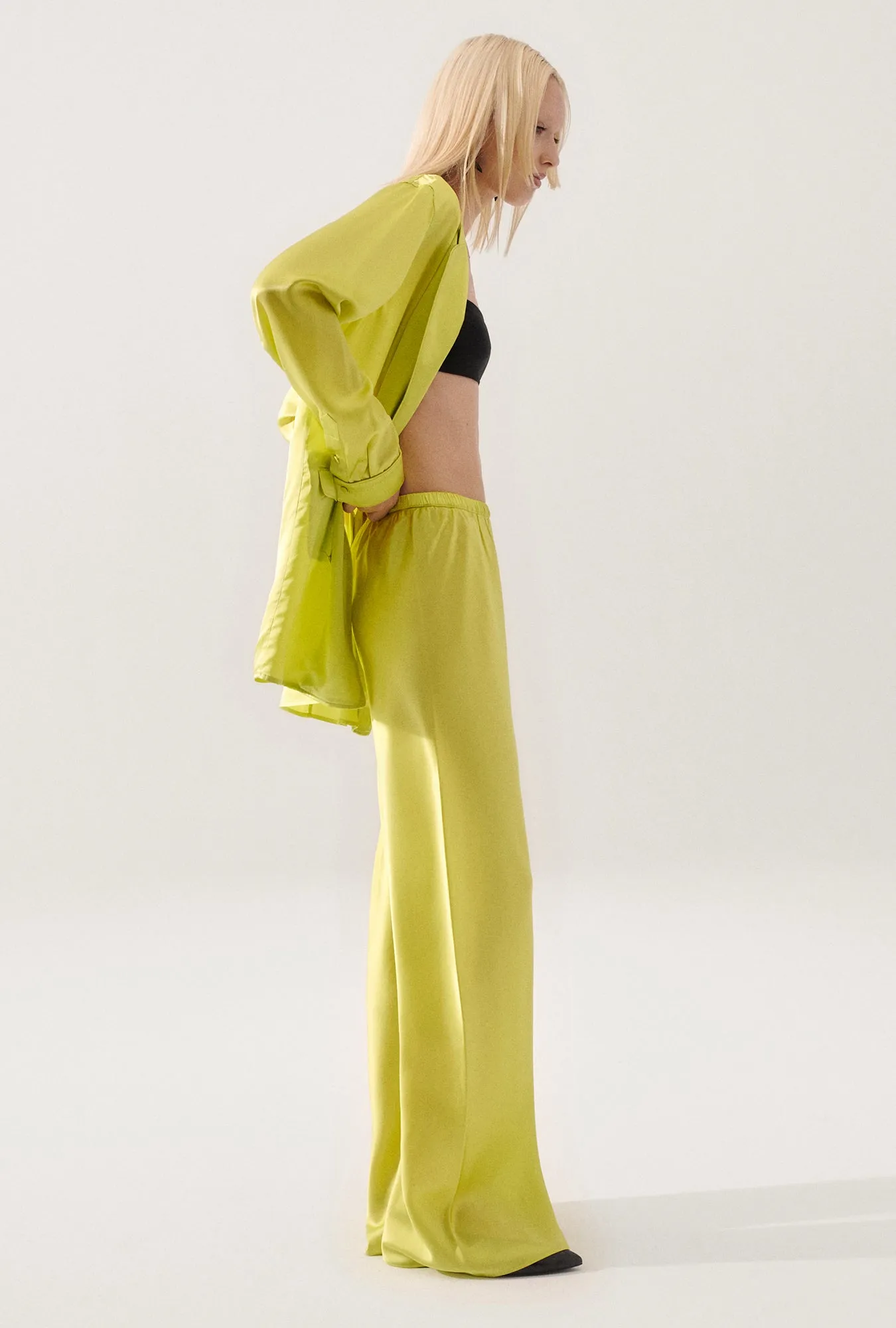 Silk Laundry | Bias Cut Pants - Absinthe sold by Sister & Co product image thumbnail 4