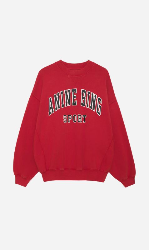 Anine Bing | Jaci Sweatshirt Anine Bing - Red sold by Sister & Co