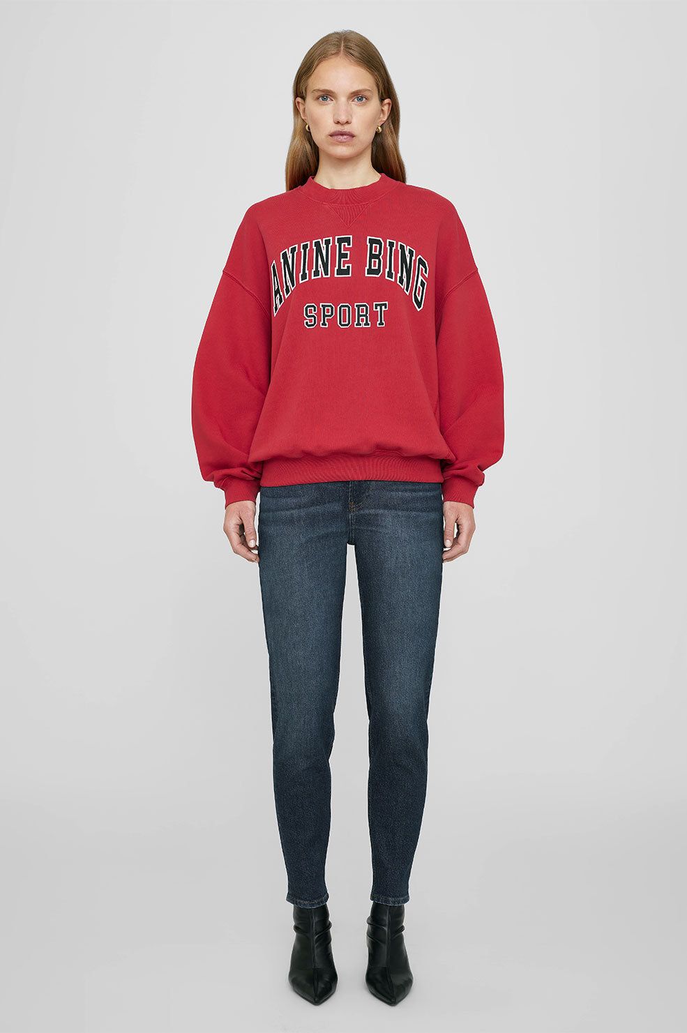 Anine Bing | Jaci Sweatshirt Anine Bing - Red sold by Sister & Co product image thumbnail 2