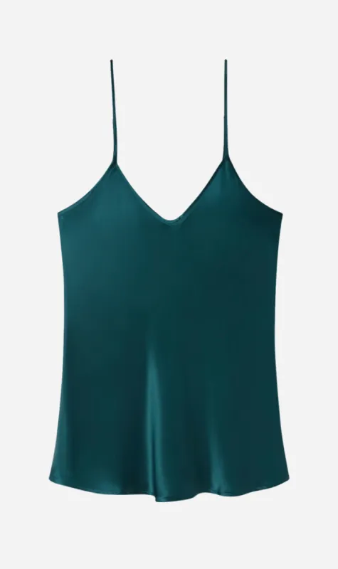 Silk Laundry | Bias Cut Cami - Teal sold by Sister & Co