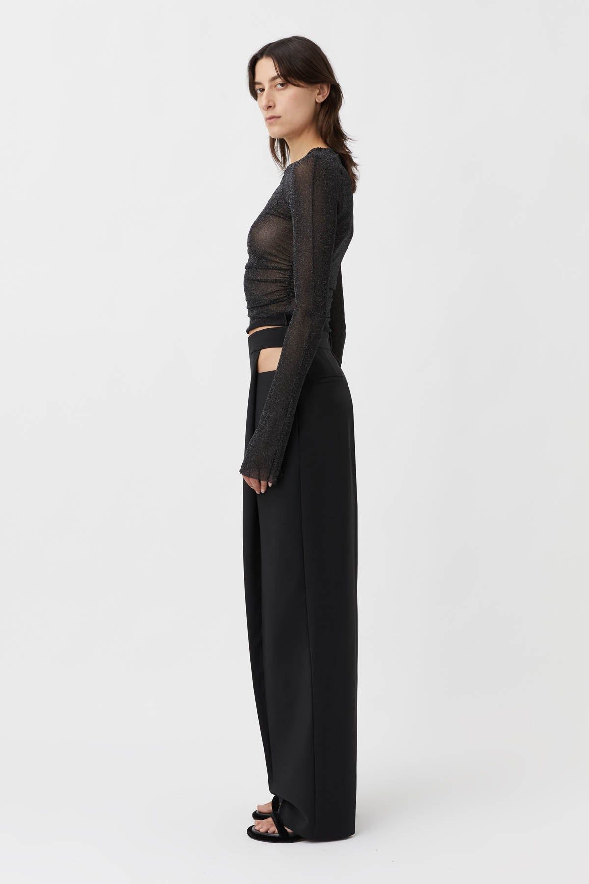Camilla and Marc | Alma Tailored Pant - Black sold by Sister & Co product image thumbnail 3
