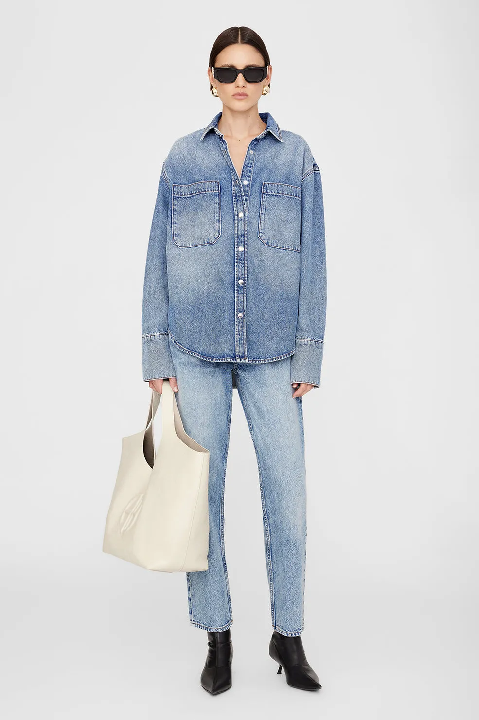 Anine Bing | Lili Tote - Sand Pebbled sold by Sister & Co product image thumbnail 2