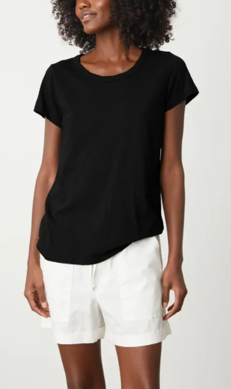Velvet | Tilly Original Slub Crew Neck Tee - Black sold by Sister & Co