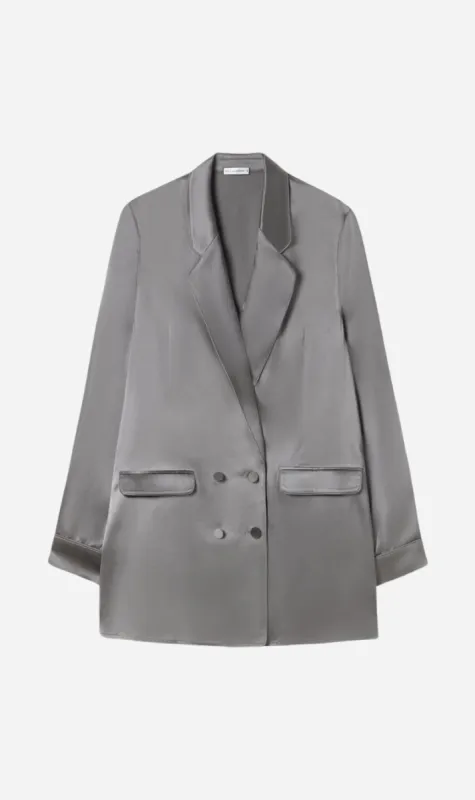 Silk Laundry | Relaxed Blazer - Grey Pearl sold by Sister & Co