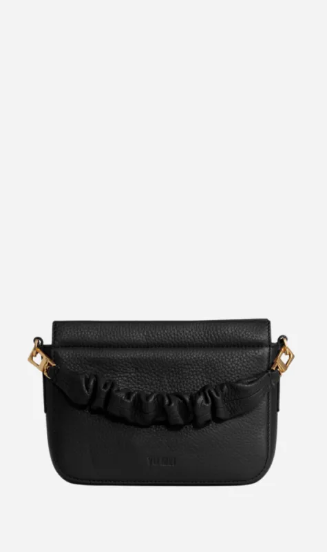 Yu Mei | Scrunchie Vi - Black Deer Nappa sold by Sister & Co