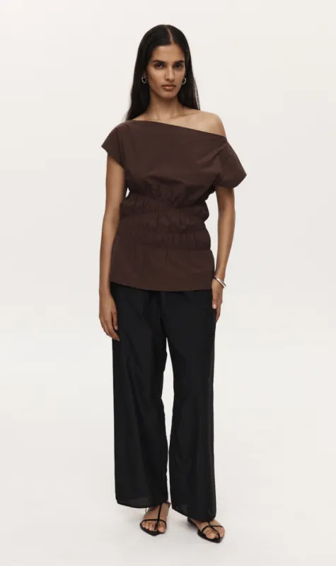 Marle | Aida Top - Chocolate sold by Sister & Co