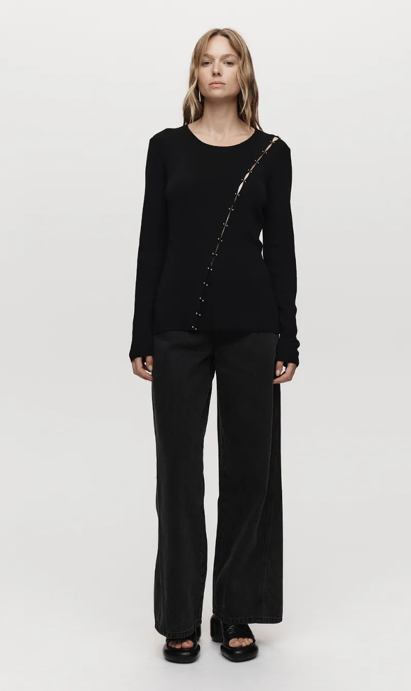 Marle | Poppy Top - Black sold by Sister & Co