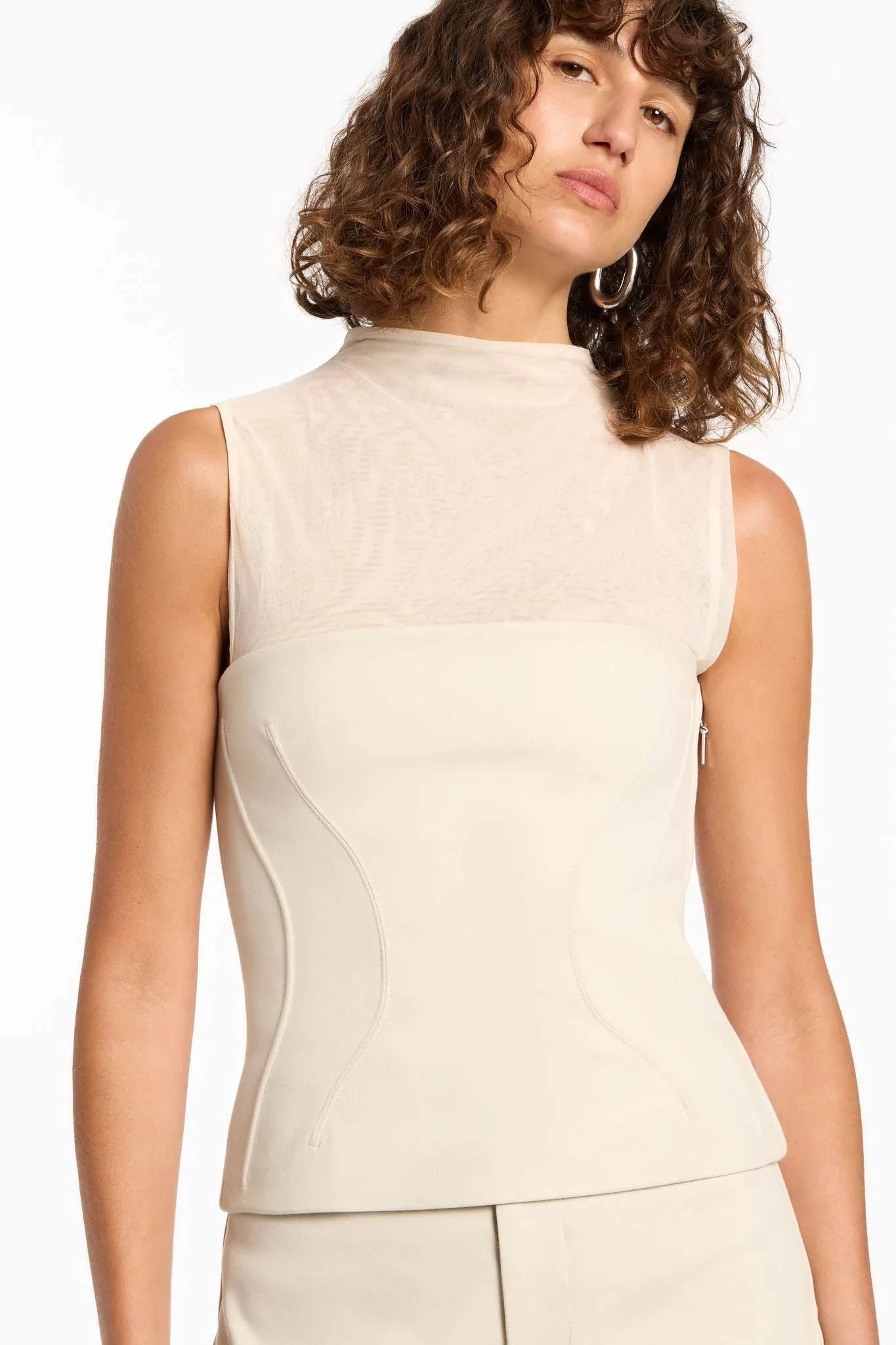 SIR The Label | Musee Contoured Bodice - Ecru sold by Sister & Co product image thumbnail 4