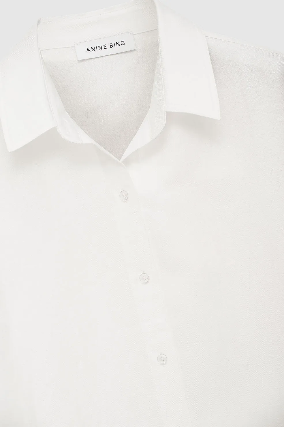 Anine Bing | Bruni Shirt - White Linen Blend sold by Sister & Co product image thumbnail 3