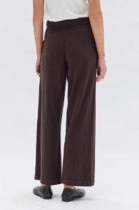 Assembly Label | Cotton Cashmere Wide Leg Pant - Chestnut sold by Sister & Co