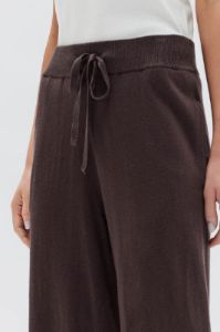 Assembly Label | Cotton Cashmere Wide Leg Pant - Chestnut sold by Sister & Co