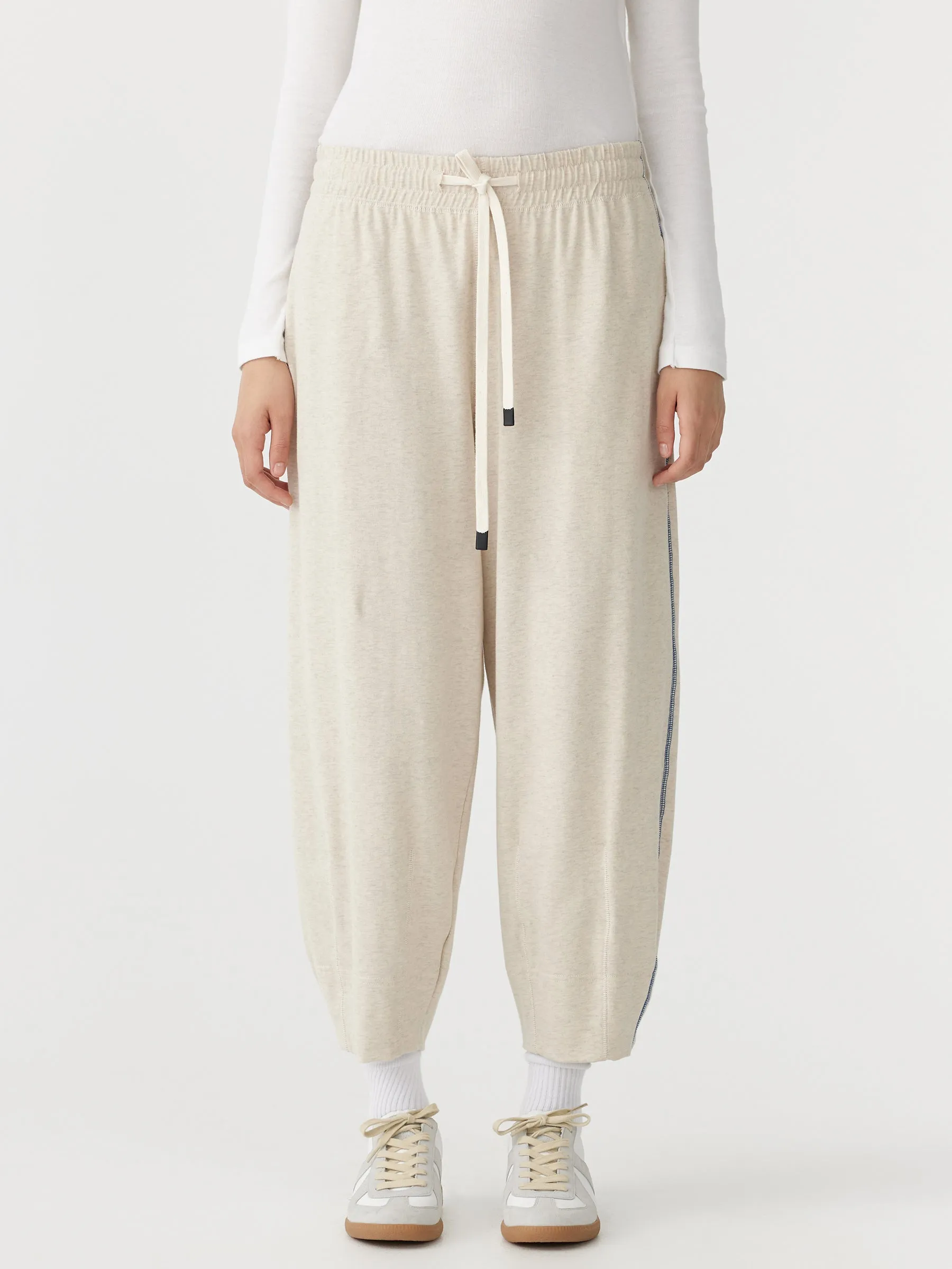 Bassike | Voluminous Jersey Pant - Oat Marl sold by Sister & Co product image thumbnail 2