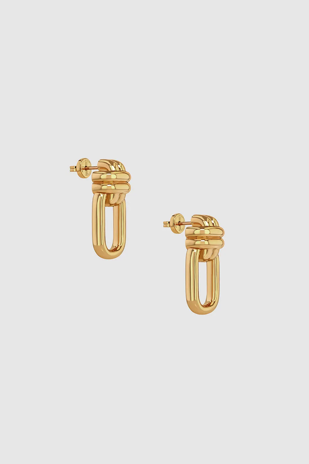 Anine Bing | Signature Link Double Cross Earrings - Gold sold by Sister & Co product image thumbnail 3