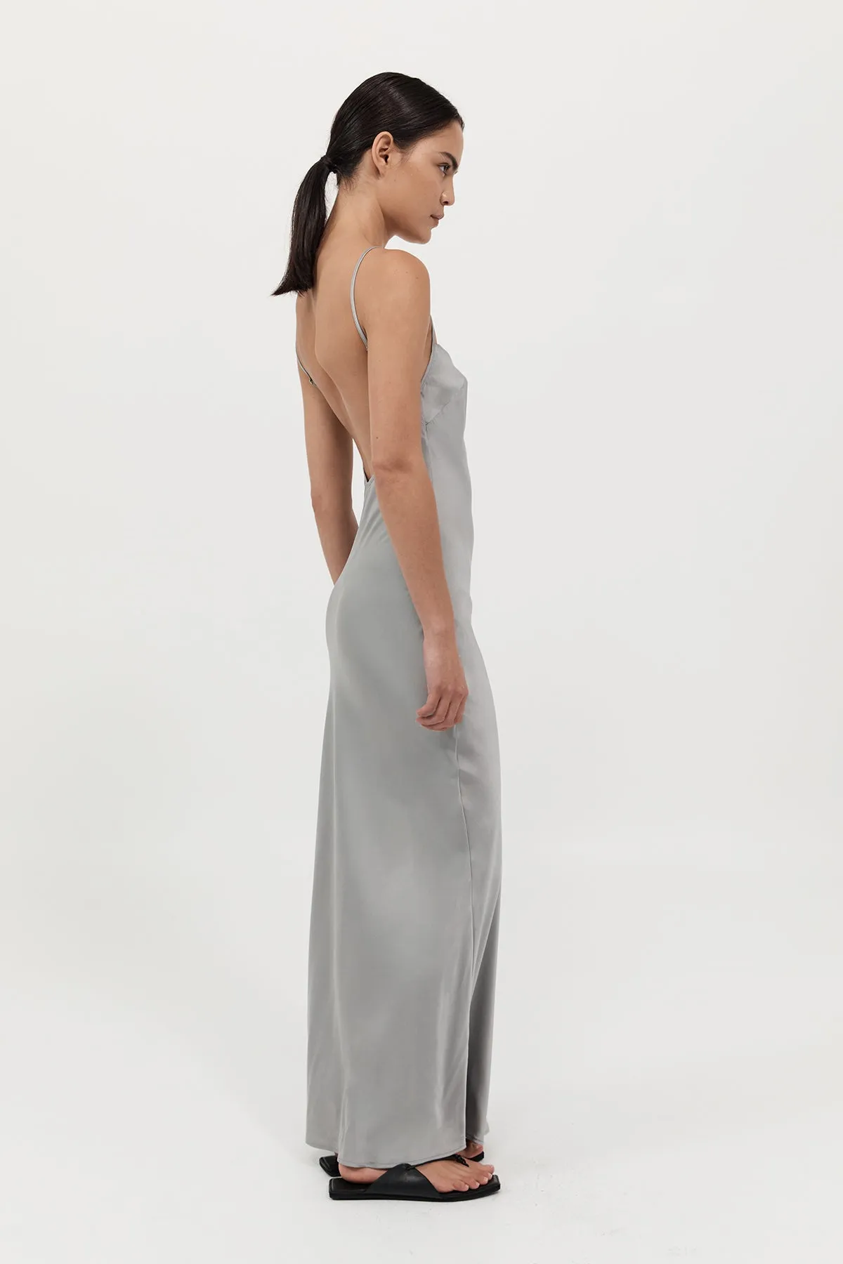 St. Agni | Low Back Slip Dress - Silver sold by Sister & Co product image thumbnail 3