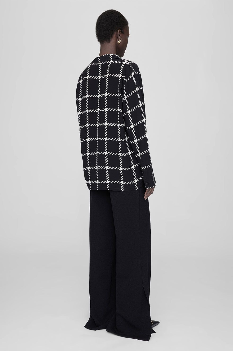 Anine Bing | Aspen Shirt - Black And White Plaid sold by Sister & Co product image thumbnail 3