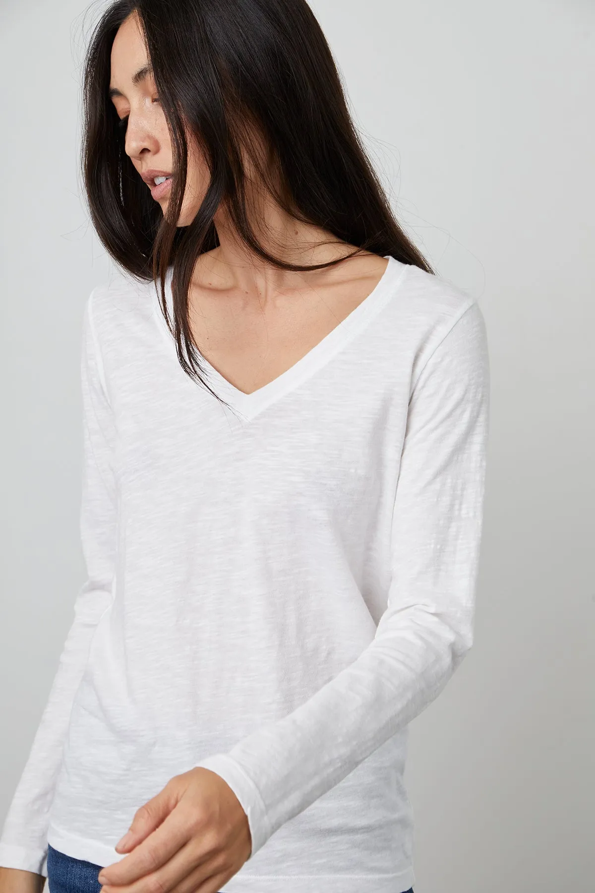 Velvet | Blaire Original Slub Tee - White sold by Sister & Co product image thumbnail 2