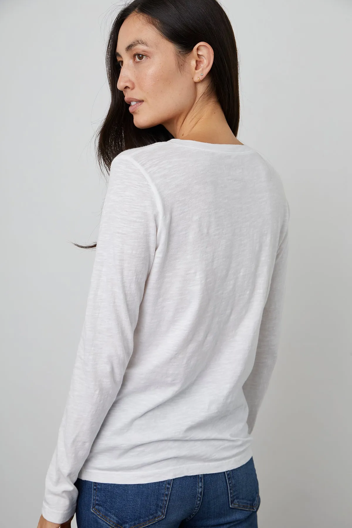 Velvet | Blaire Original Slub Tee - White sold by Sister & Co product image thumbnail 3