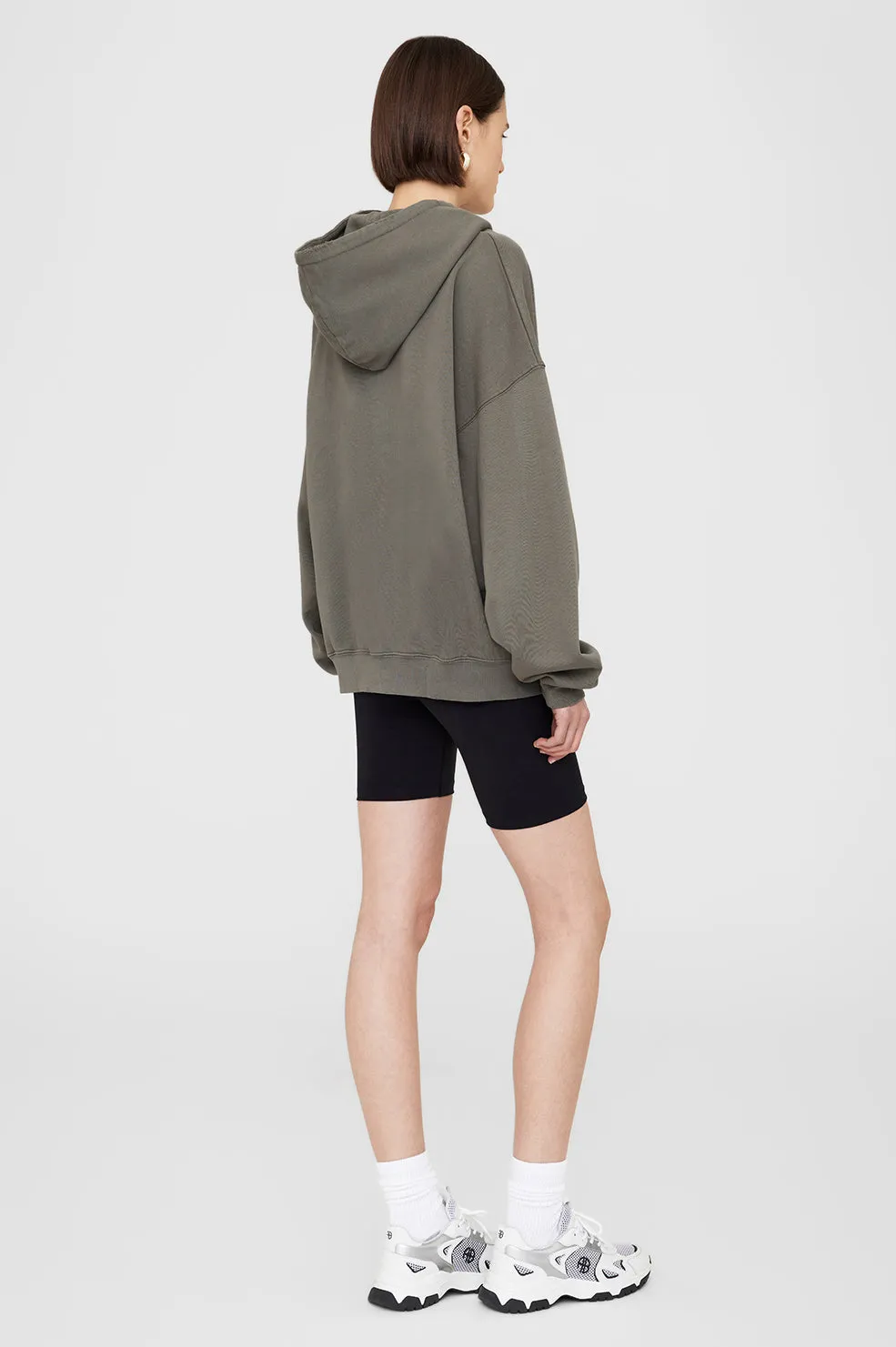 Anine Bing | Harvey Sweatshirt - Dusty Olive sold by Sister & Co product image thumbnail 4