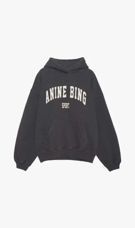 Anine Bing | Harvey Sweatshirt - Washed Black sold by Sister & Co