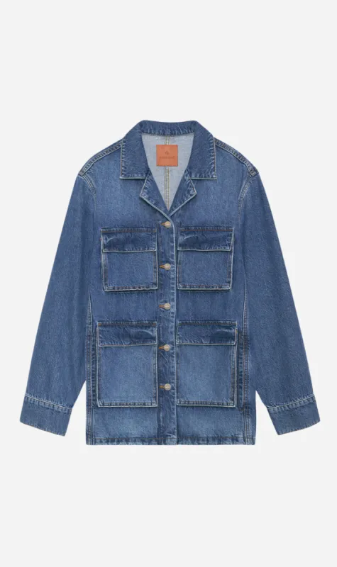 Anine Bing | Alden Jacket - Arctic Blue sold by Sister & Co