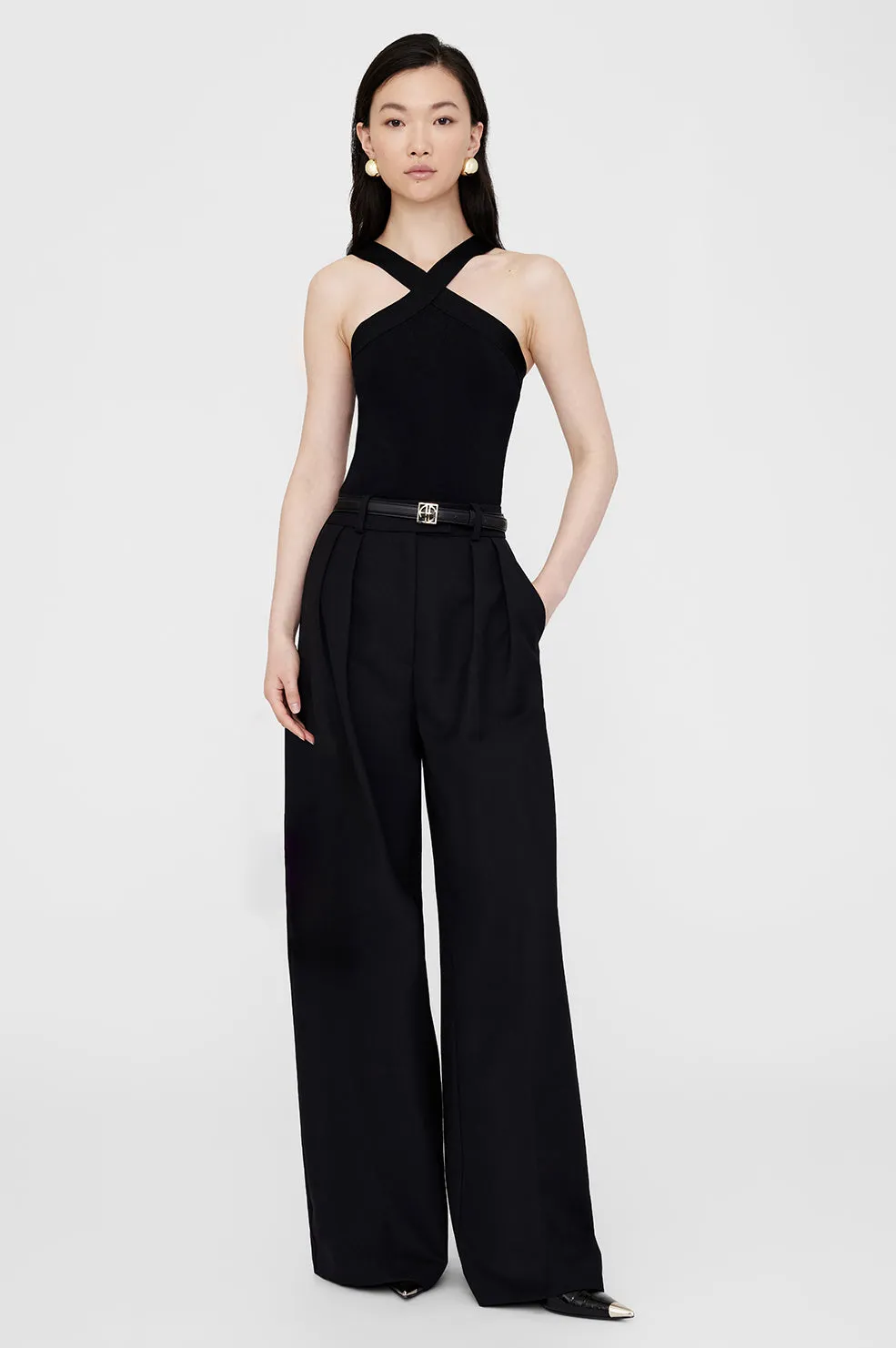 Anine Bing | Lou Trouser - Black sold by Sisters & Co product image thumbnail 2