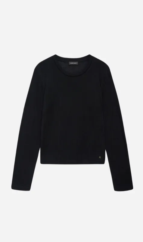 Anine Bing | Amani Long Sleeve Tee - Black sold by Sister & Co