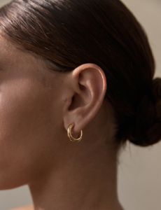 La Tribe | Classic Hoop Small - Gold sold by Sister & Co