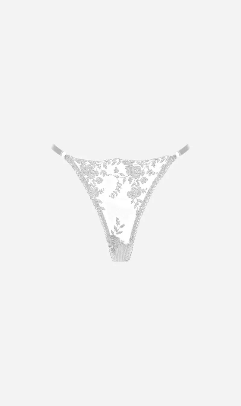 Kat The Label | Nicolette Thong - White sold by Sisters & Co