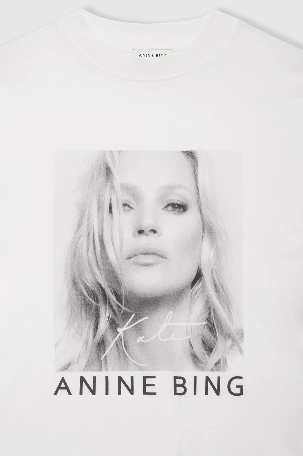 Anine Bing | Avi Tee Kate Moss - White sold by Sister & Co product image thumbnail 3