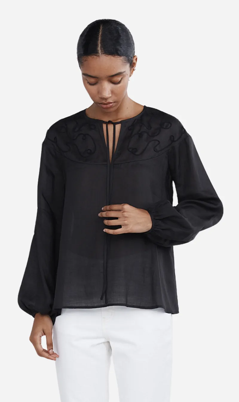 Marle | Ria Top - Black sold by Sister & Co