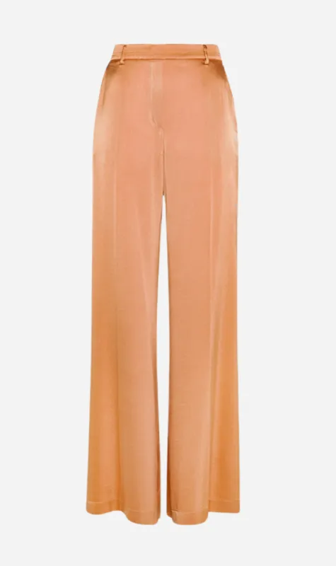 Forte Forte | Stretch Silk Satin Pants - Sunset sold by Sister & Co