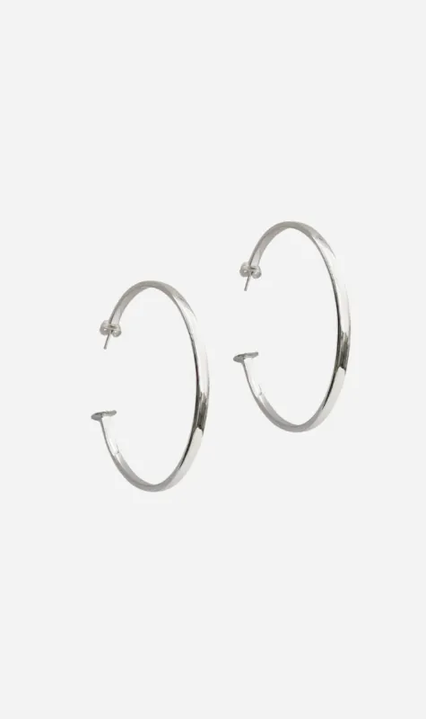 Mountain & Moon | Meesha Hoops - Silver sold by Sister & Co