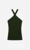 Anine Bing | Brea Top - Dark Olive sold by Sister & Co