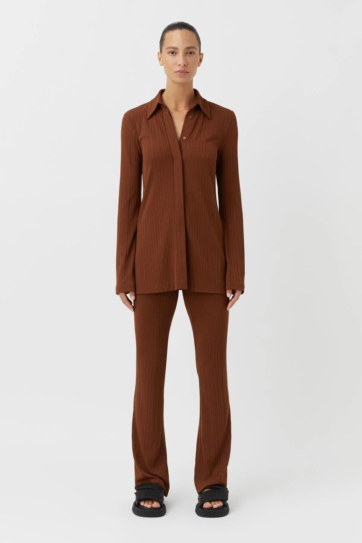 Camilla And Marc | Lumi High Waisted Pant - Walnut sold by Sister & Co product image thumbnail 3