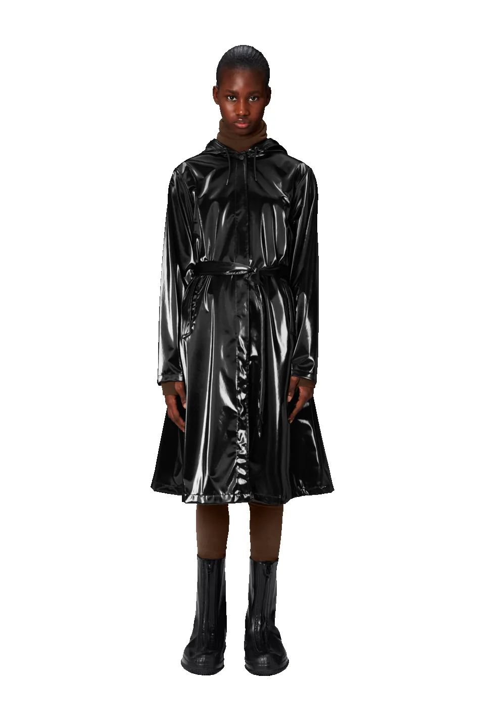 Rains | A-Line Longer Jacket - Night sold by Sisters & Co product image thumbnail 2