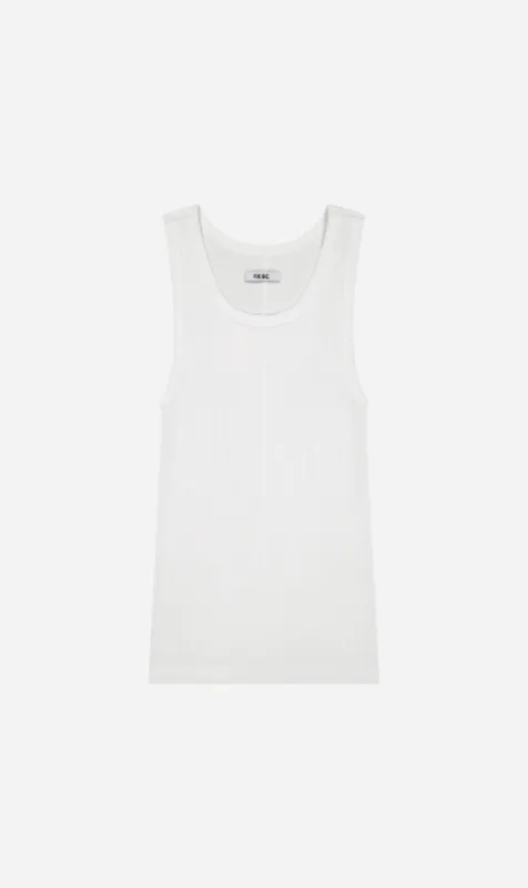 Rebe | Ribbed Tank Top - White sold by Sister & Co