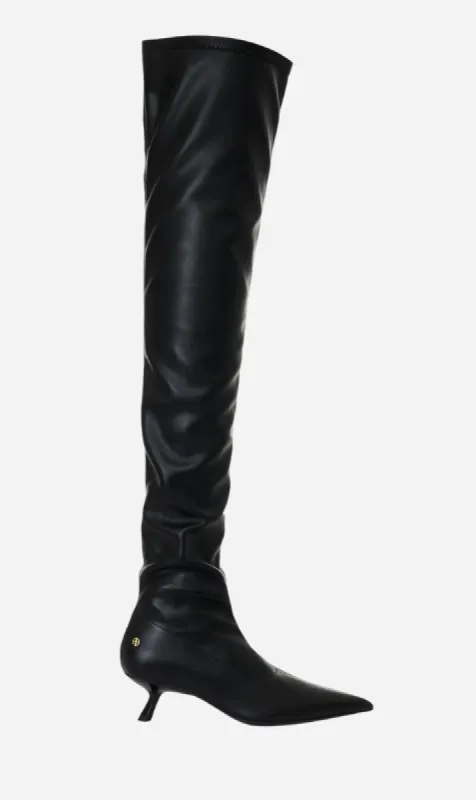 Anine Bing | Over The Knee Hilda Boots - Black sold by Sister & Co